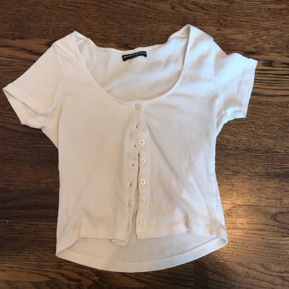 White crop top